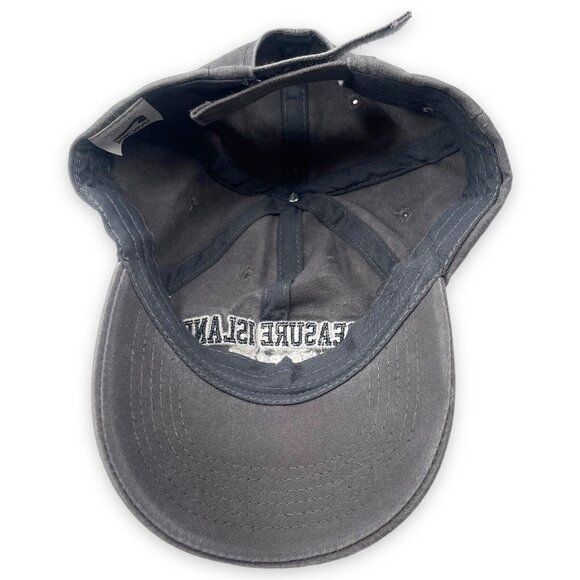 Treasure Island Florida Logo Gray Surf-Style Strapback Cap Hat - Picture 6 of 7